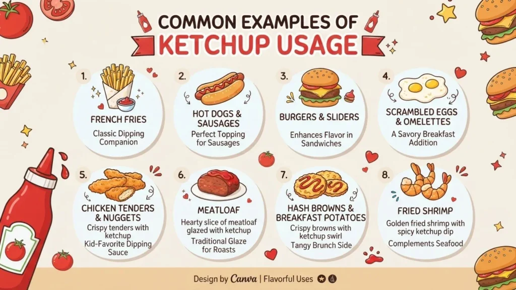 Common Examples of Ketchup Usage