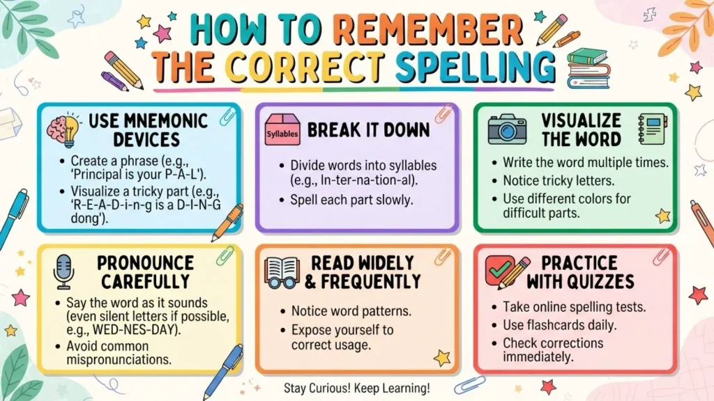 How to Remember the Correct Spelling