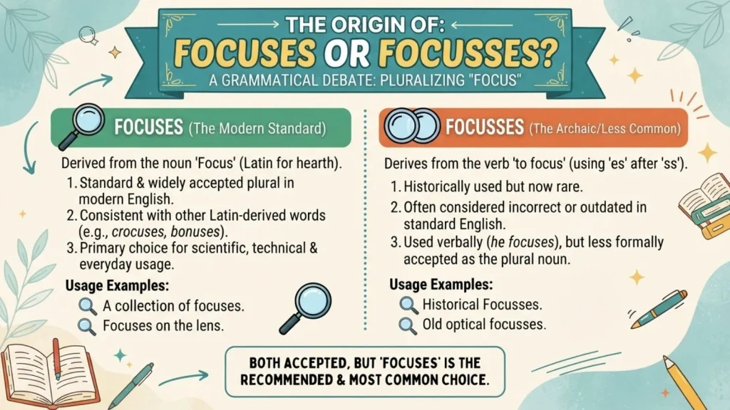 The Origin of Focusses or Focuses