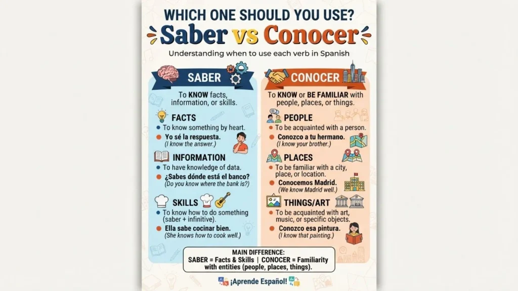 Which One Should You Use Saber or Conocer?