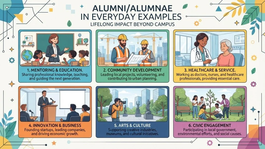 Alumni or Alumna in Everyday Examples