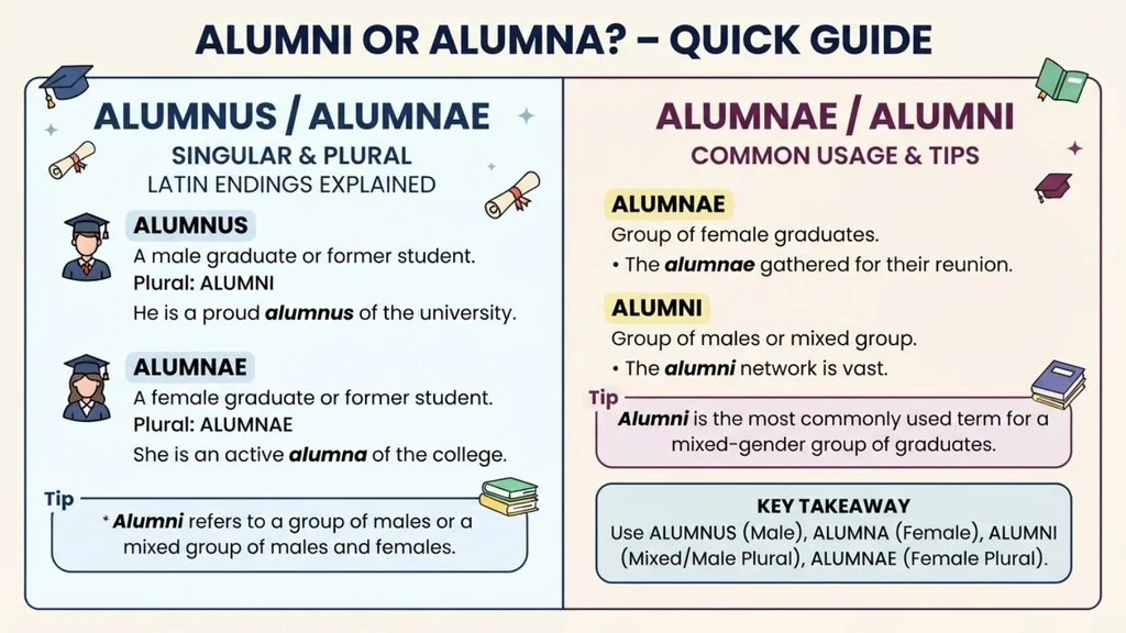 Alumni or Alumna – Quick Answer