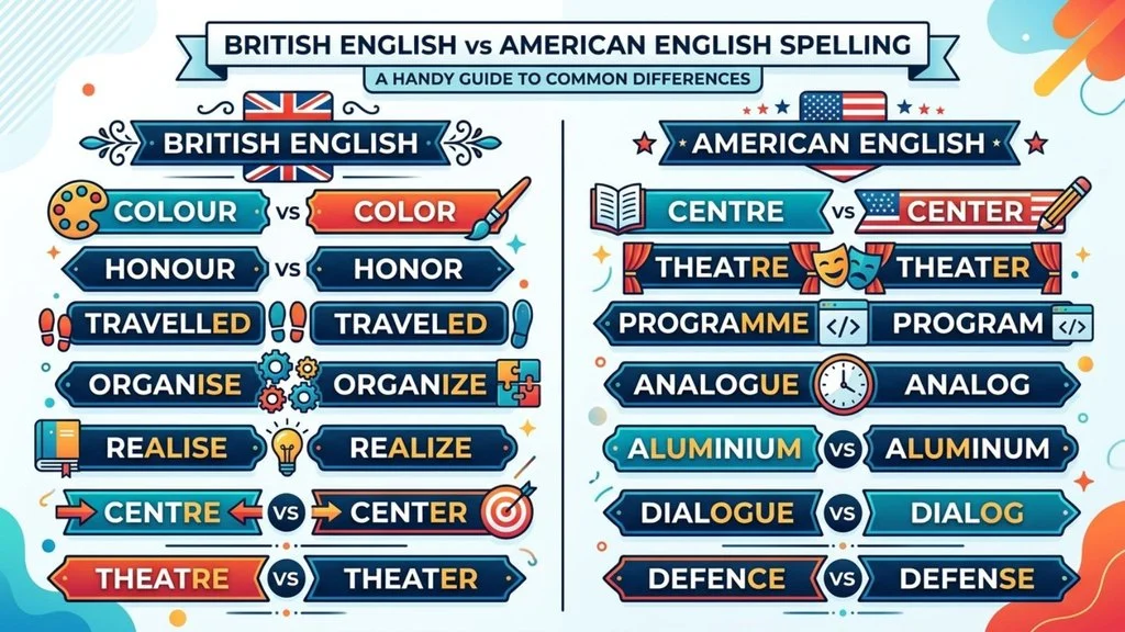 British English vs American English Spelling
