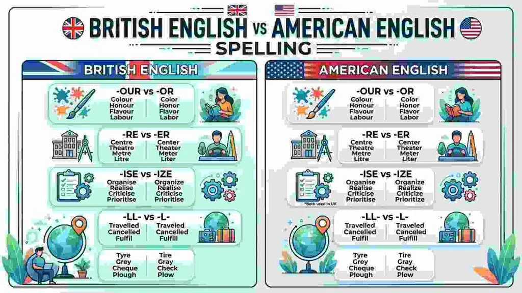 British English vs American English Spelling