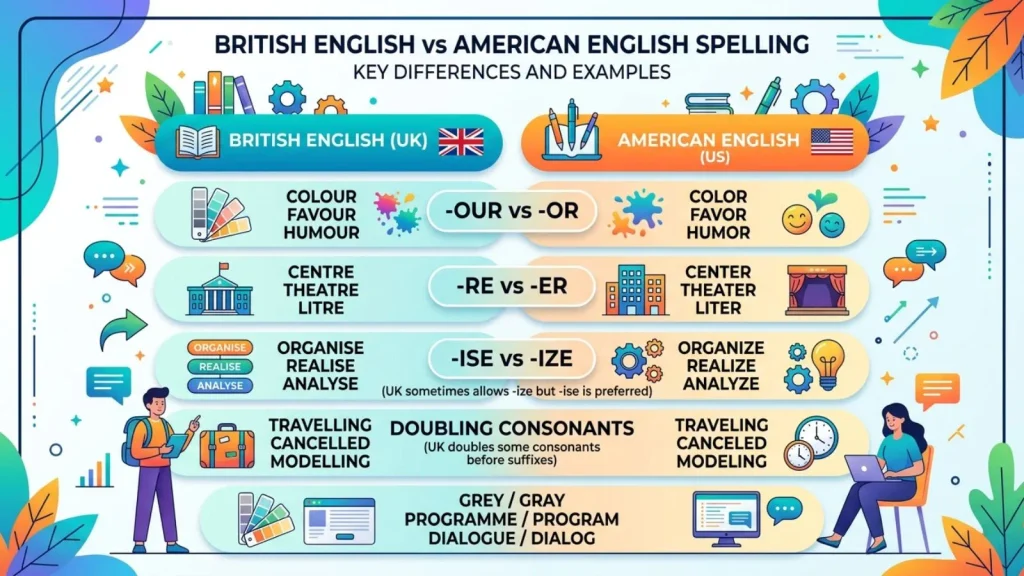 British English vs American English Spelling