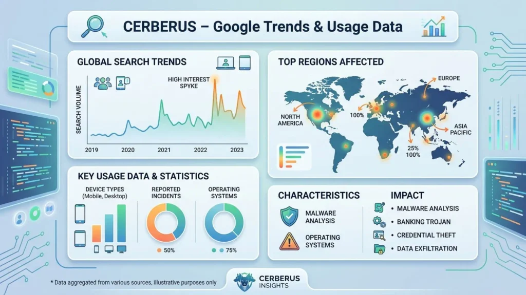 Cerberus – Google Trends & Usage Data