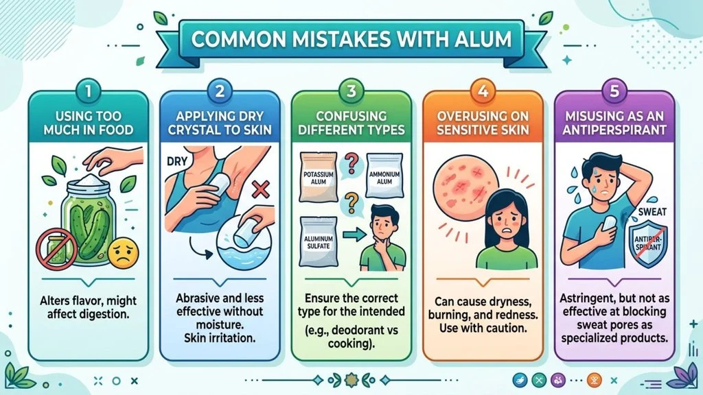 Common Mistakes with Alum