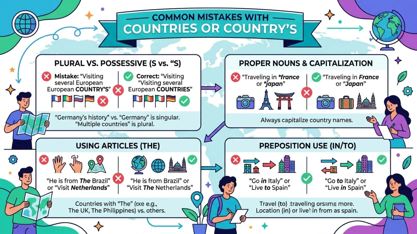 Common Mistakes with Countries or Country’s