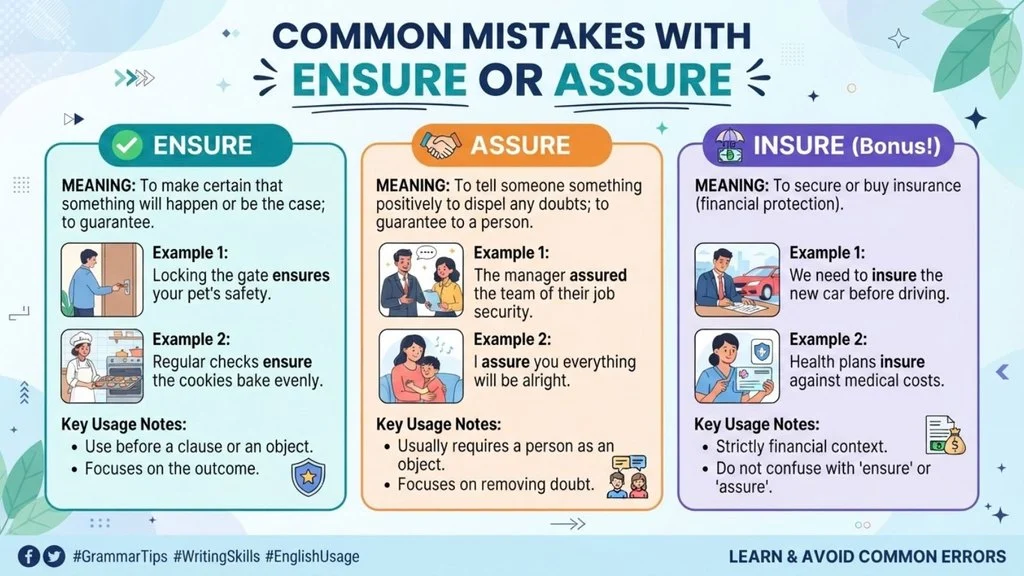 Common Mistakes with Ensure or Assure