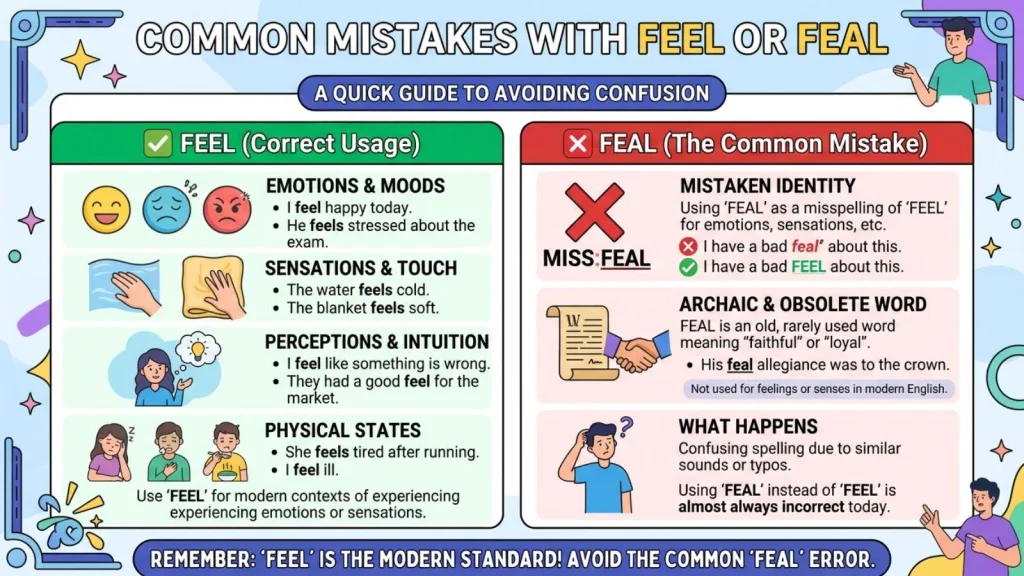 Common Mistakes with Feel or Feal