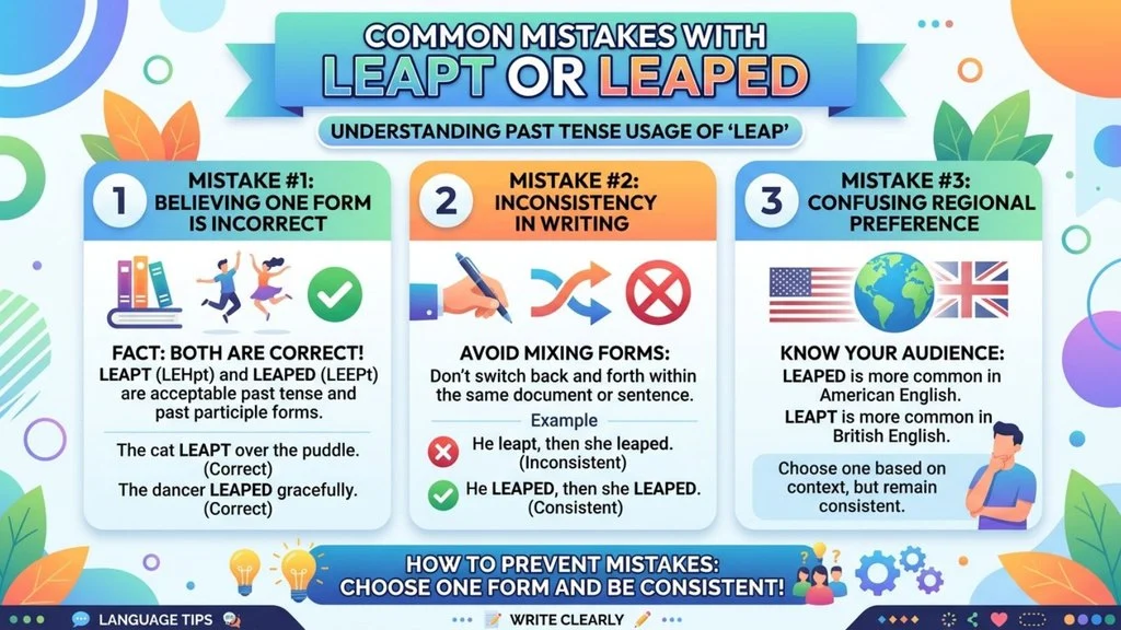 Common Mistakes with Leapt or Leaped