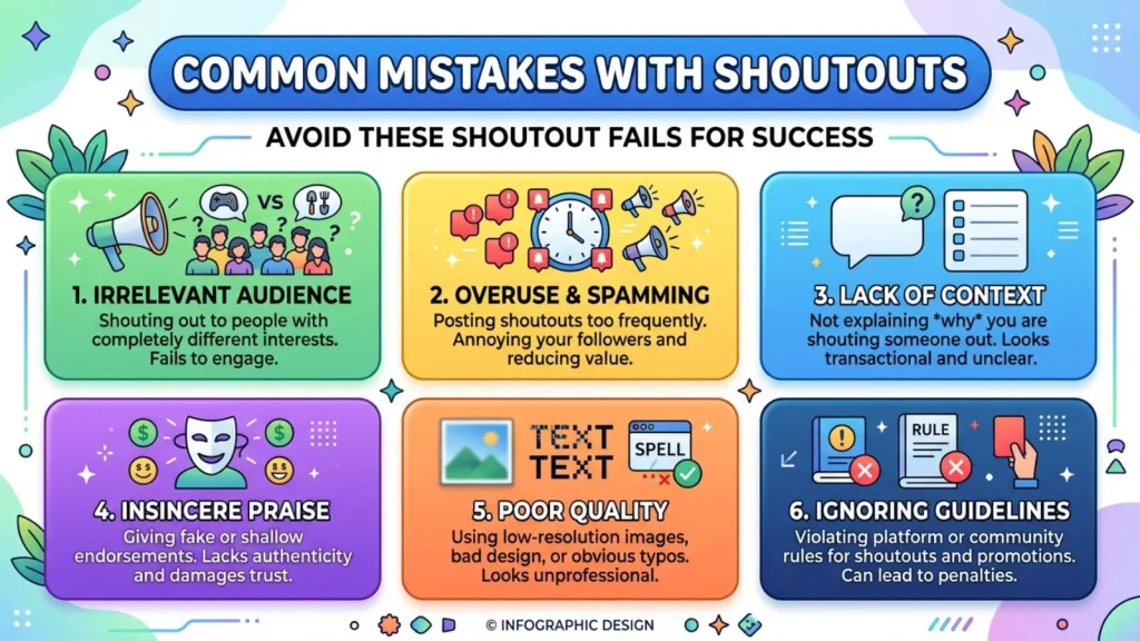 Common Mistakes with Shoutout