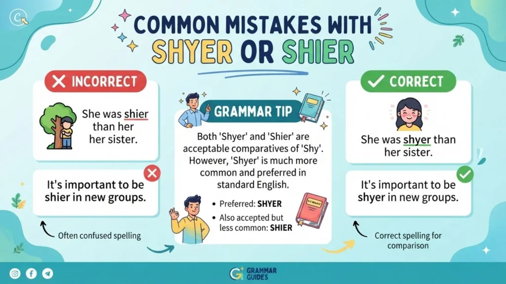 Common Mistakes with Shyer or Shier