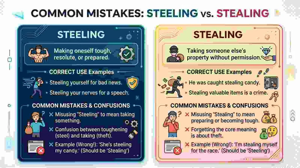 Common Mistakes with Steeling or Stealing