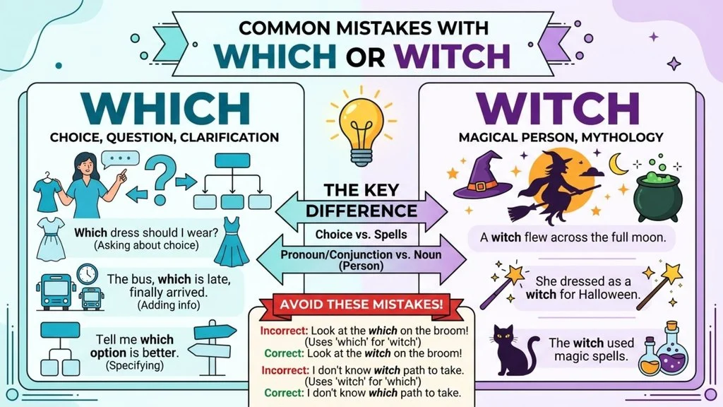 Common Mistakes with Wich or Witch