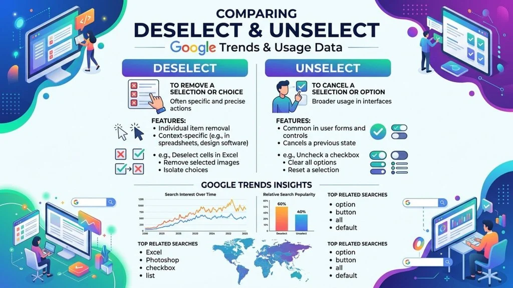 Deselect or Unselect – Google Trends & Usage Data