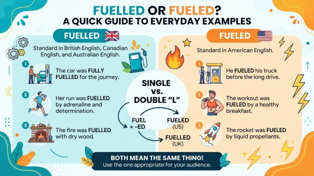 Fuelled or Fueled in Everyday Examples