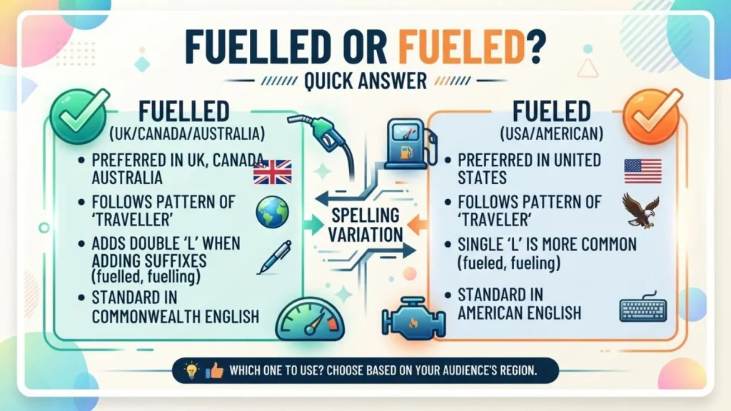 Fuelled or Fueled – Quick Answer