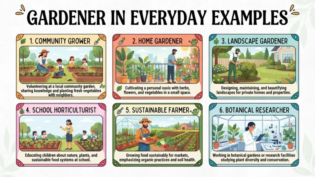 Gardener in Everyday Examples