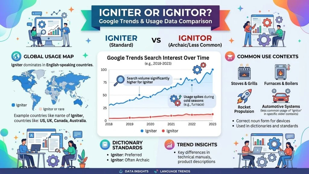 Ignitor or Igniter – Google Trends & Usage Data