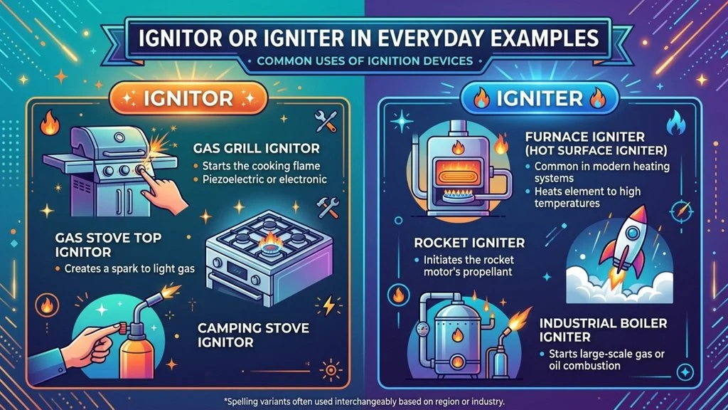 Ignitor or Igniter in Everyday Examples