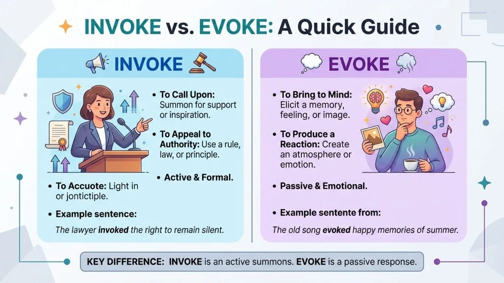 Invoke or Evoke – Quick Answer