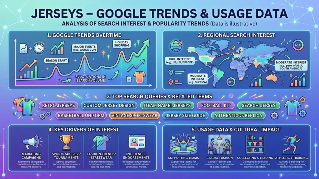 Jerseys – Google Trends & Usage Data