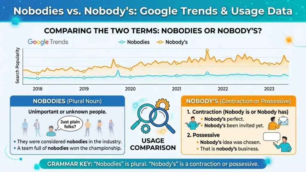 Nobodies or Nobody's – Google Trends & Usage Data