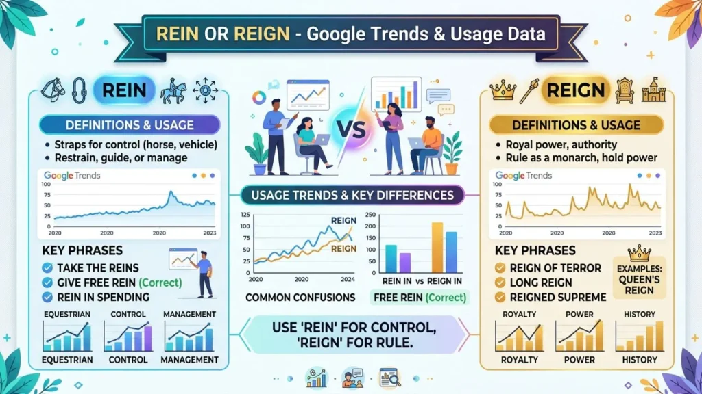 Rein or Reign – Google Trends & Usage Data