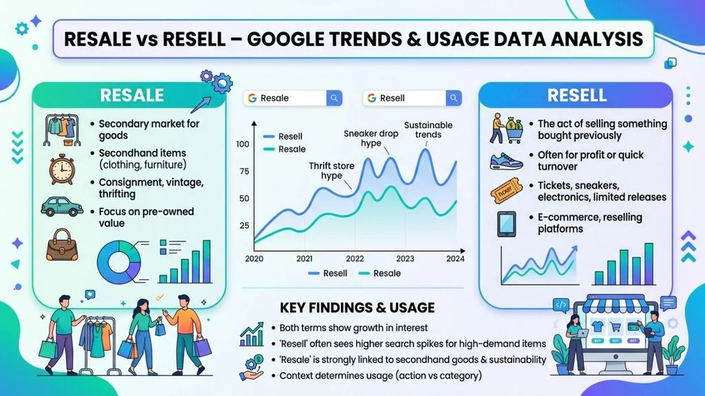 Resale or Resell – Google Trends & Usage Data