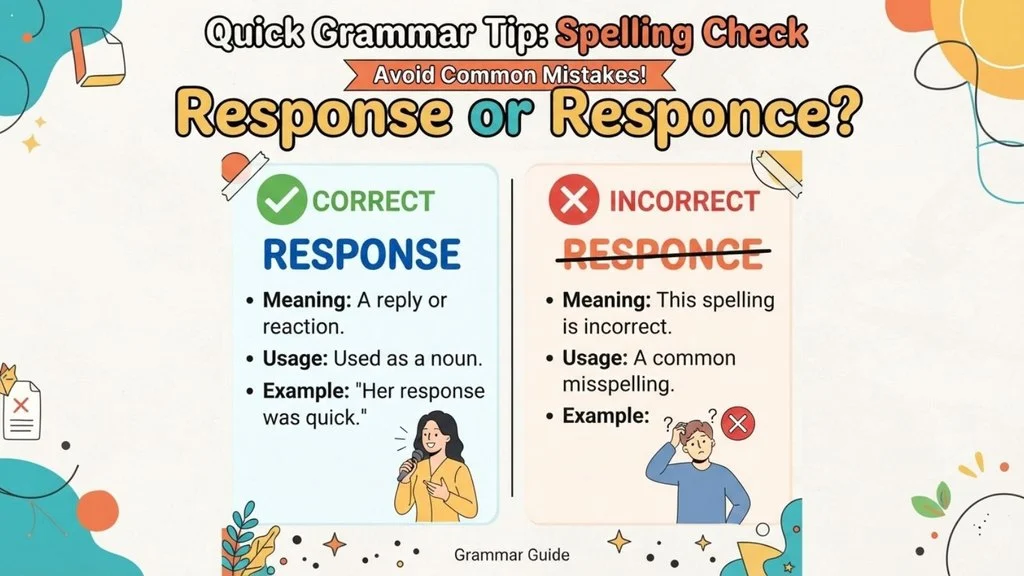 Responce or Response – Quick Answer