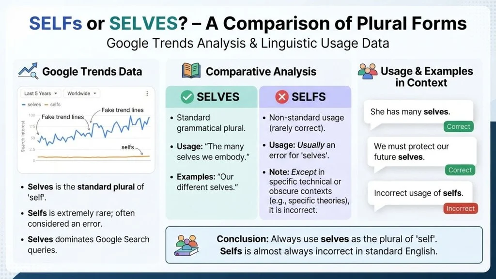 Selfs or Selves – Google Trends & Usage Data