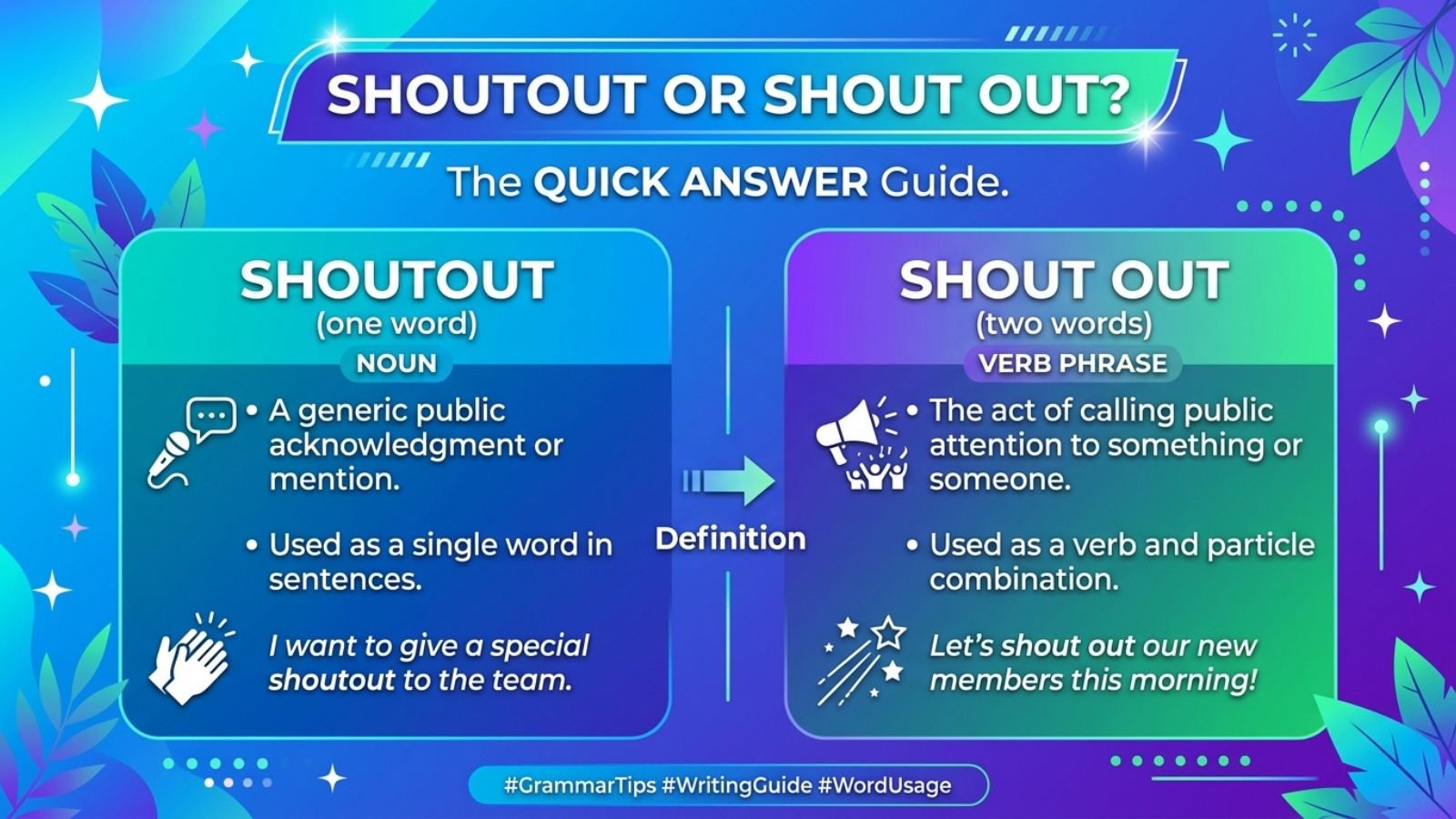 Shoutout or Shout Out – Quick Answer