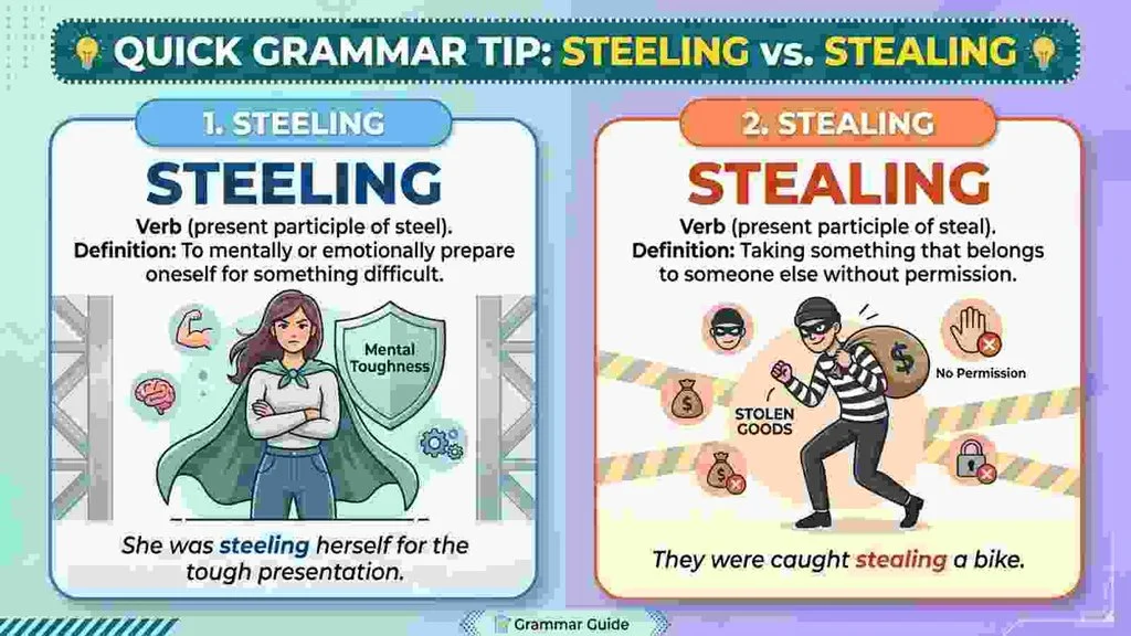 Steeling or Stealing – Quick Answer