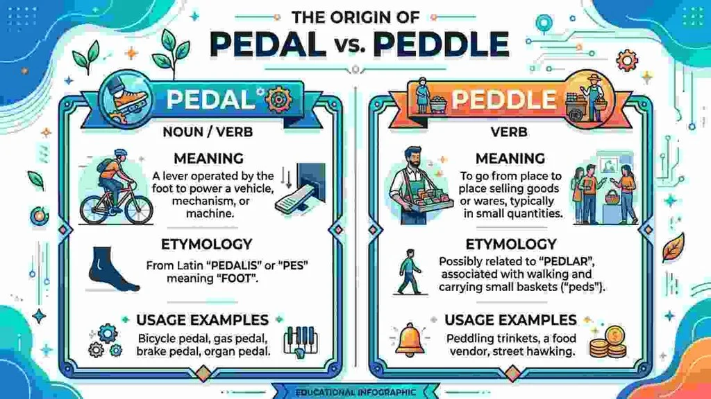 The Origin of Pedal or Peddle