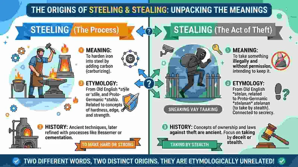 The Origin of Steeling or Stealing