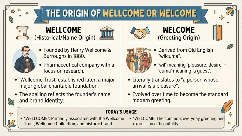 The Origin of Wellcome or Welcome