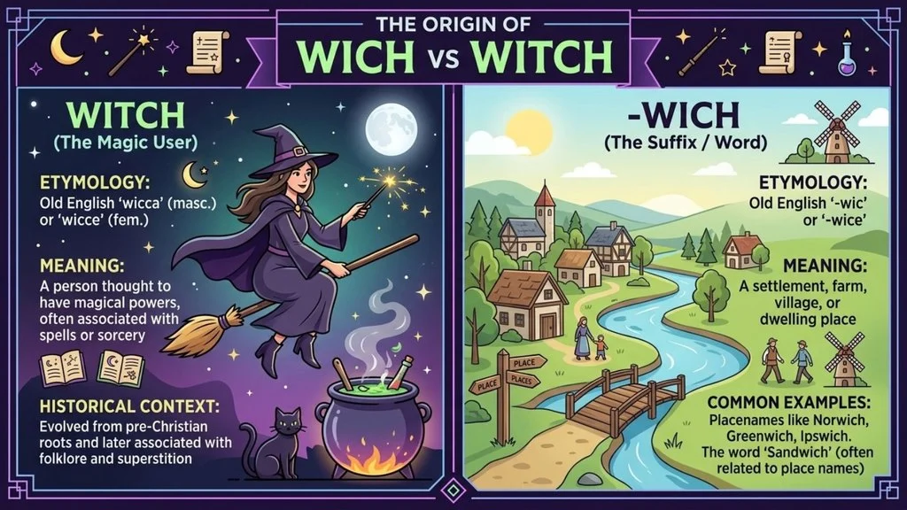The Origin of Wich or Witch