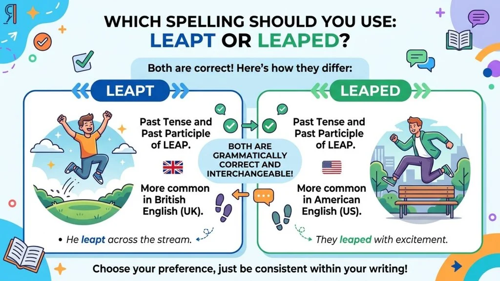 Which Spelling Should Leapt or Leaped Use?