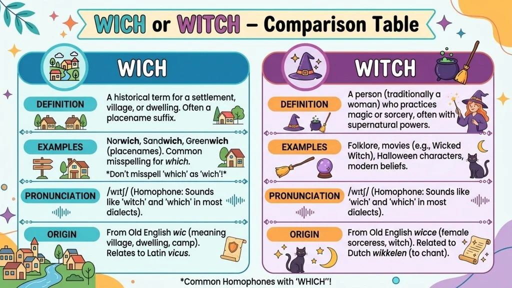 Wich or Witch – Comparison Table