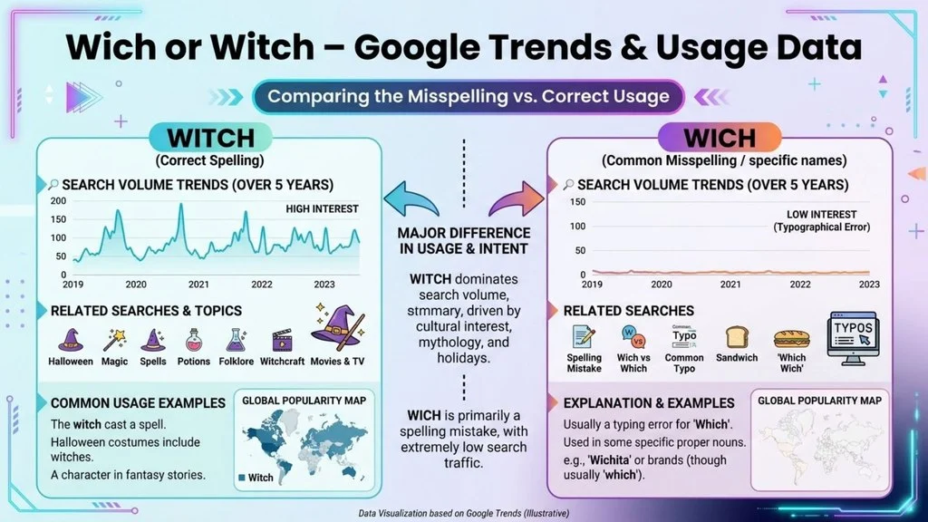 Wich or Witch – Google Trends & Usage Data