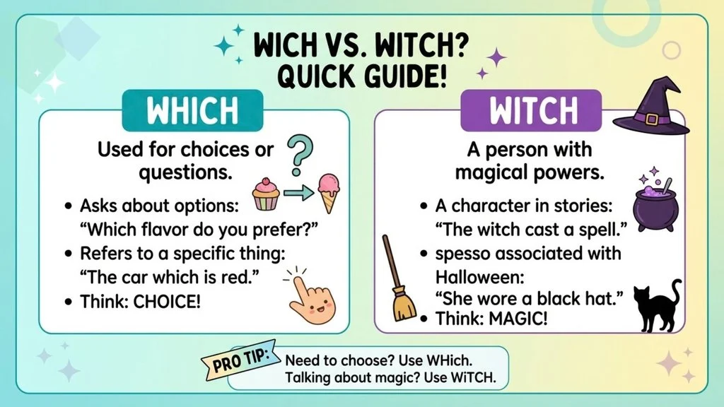 Wich or Witch – Quick Answer