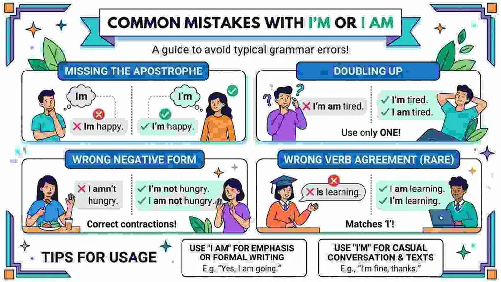 Common Mistakes with I'm or I Am