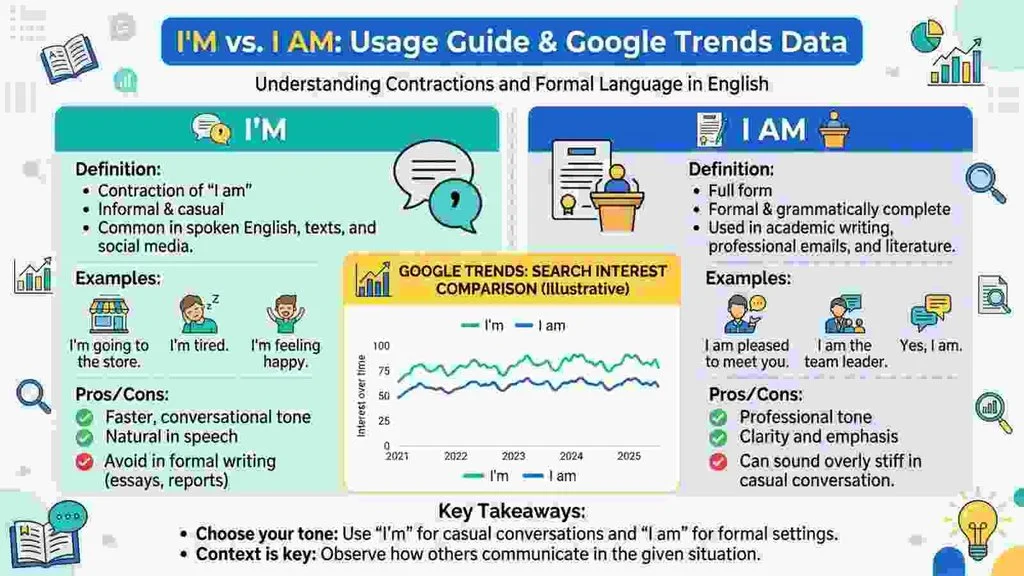 I'm or I Am – Google Trends & Usage Data